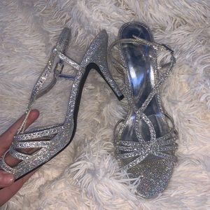 Sparkly Silver heels